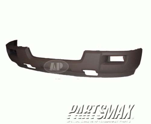 1000 | 2003-2003 FORD EXPEDITION Front bumper cover XLT; titanium; 3pc assy; CVR-PTD/ABS/VAL-TXT; light gray | FO1000524|2L1Z17D957LAA