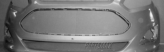 1000 | 2013-2018 FORD C-MAX Front bumper cover HYBRID|ENERGI; w/o Front Tow Hook; w/o Front Object Sensors; prime | FO1000689|DM5Z17D957APTM