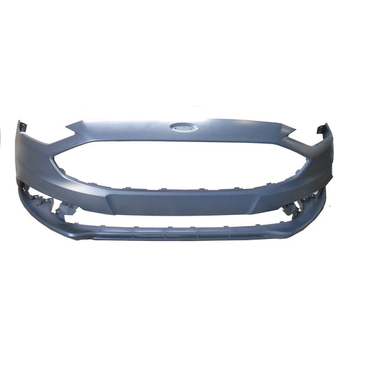 250 | 2017-2018 FORD FUSION Front bumper cover S|SE|TITANIUM; w/o Tow Hook; w/o Active Park Assist; prime | FO1000718|HS7Z17D957APTM