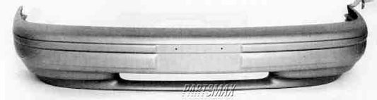 1000 | 1992-1995 FORD TAURUS Front bumper cover except SHO; w/cornering lamps; prime | FO1001101|F2DZ17757E