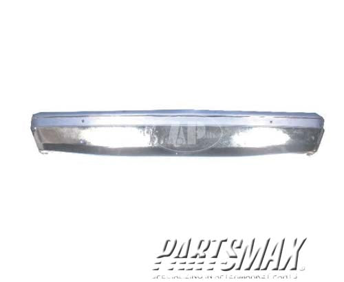 1002 | 1987-1991 FORD BRONCO Front bumper face bar w/o impact strip; bright | FO1002209|E7TZ17757A