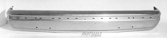 1002 | 1987-1991 FORD BRONCO Front bumper face bar w/impact strip; bright | FO1002210|E7TZ17757B