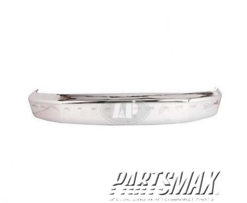 1002 | 1992-1996 FORD F-150 Front bumper face bar gas; w/impact strip; bright | FO1002237|F2TZ17757B