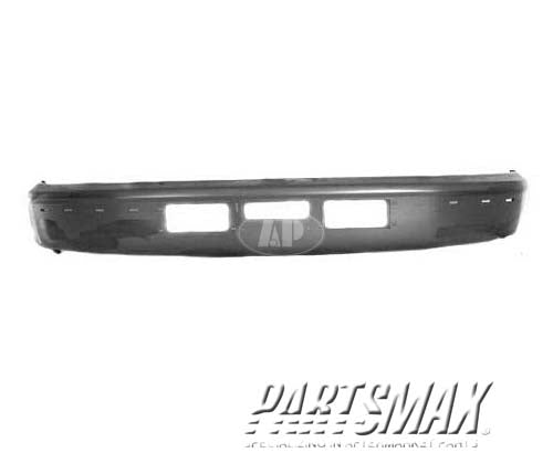 1002 | 1992-1996 FORD BRONCO Front bumper face bar w/Eddie Bauer Pkg; bright | FO1002254|F3TZ17757AB