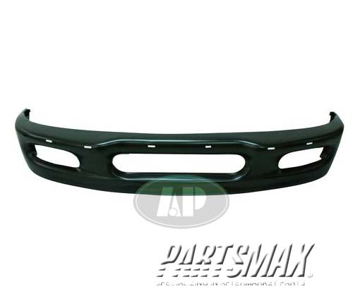 1002 | 1997-1998 FORD F-150 Front bumper face bar 4WD; gray - paint to match | FO1002339|F65Z17757DA
