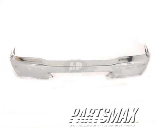 1002 | 1998-1998 FORD RANGER Front bumper face bar Styleside; bright; w/impact strips | FO1002346|F87Z17757BA