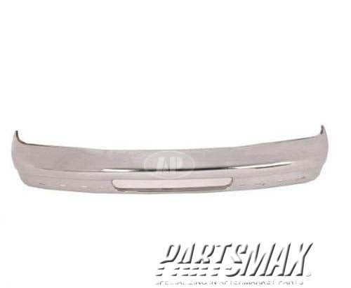 1002 | 2003-2005 FORD E-350 CLUB WAGON Front bumper face bar bright | FO1002348|4C2Z17757DA