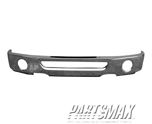 1002 | 2005-2008 FORD F-150 Front bumper face bar w/Fog Lamps; From 8-9-05; Chrome | FO1002399|6L3Z17757BA