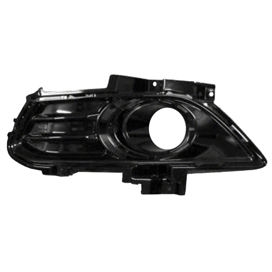 1038 | 2013-2016 FORD FUSION LT Front bumper insert ENERGI; Fog Lamp Bezel; w/Fog Lamps; w/o Block Heater; Chrome Bezel | FO1038136|DS7Z17B814CA