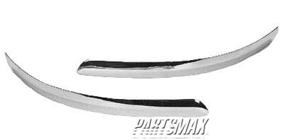 1059 | 1999-2003 FORD WINDSTAR RT Front bumper impact strip SE/SEL; bright | FO1059274|XF2Z17K833AB