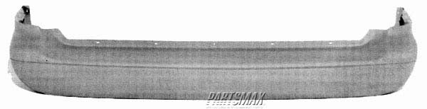 1100 | 1996-1998 FORD WINDSTAR Rear bumper cover prime; w/4 inch step pad | FO1100243|F68Z17K835CA