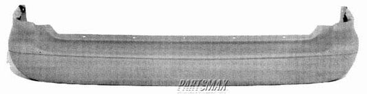 1100 | 1996-1998 FORD WINDSTAR Rear bumper cover prime; w/4 inch step pad | FO1100243|F68Z17K835CA