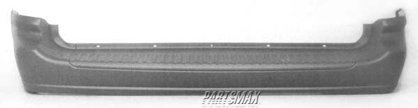 1100 | 1999-2003 FORD WINDSTAR Rear bumper cover base/LX; w/o separate inserts; textured gray; 3-door model | FO1100286|XF2Z17K835AAD