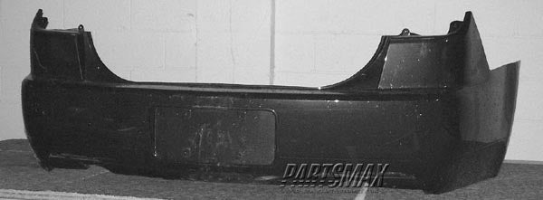 1100 | 2007-2009 LINCOLN MKZ Rear bumper cover w/o Rear Object Sensor; prime | FO1100604|8H6Z17K835DAPTM