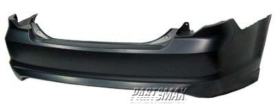 1100 | 2010-2012 FORD FUSION Rear bumper cover HYBRID; w/o Rear Object Sensor | FO1100649|AE5Z17K835AAPTM