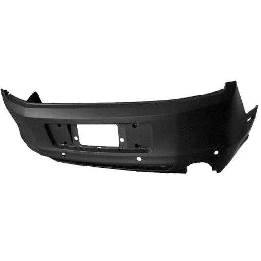 1100 | 2013-2014 FORD MUSTANG Rear bumper cover BASE|GT; w/o California Edition; w/Rear Object Sensors; prime | FO1100686|DR3Z17K835BAPTM