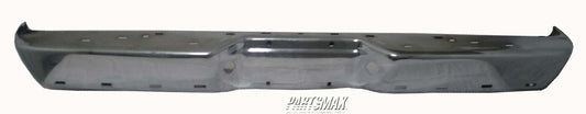 1102 | 1995-1996 FORD EXPLORER Rear bumper face bar XL/XLT/Eddie Bauer; bright | FO1102293|F5TZ17906BA