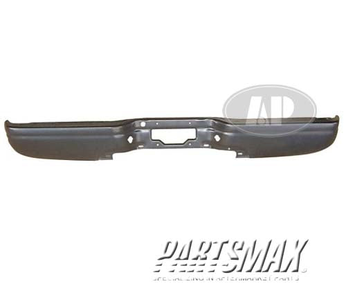 1102 | 1997-2003 FORD F-150 Rear bumper face bar Styleside; step type; except Super Crew cab; black - paint to match | FO1102305|2C3Z17906DA