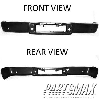 1102 | 2004-2005 FORD F-150 Rear bumper face bar except Heritage; Styleside; w/park sensor; prime | FO1102350|4L3Z17906HA