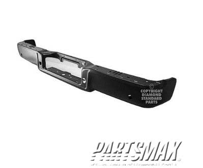 1102 | 2005-2008 FORD F-150 Rear bumper face bar Styleside; w/Rear Object Sensors; From 08-09-05; prime | FO1102360|8L3Z17906EPTM