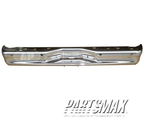 1102 | 2007-2014 FORD E-450 SUPER DUTY Rear bumper face bar bright; w/rear object sensors; w/step bumper | FO1102365|7C2Z17906D