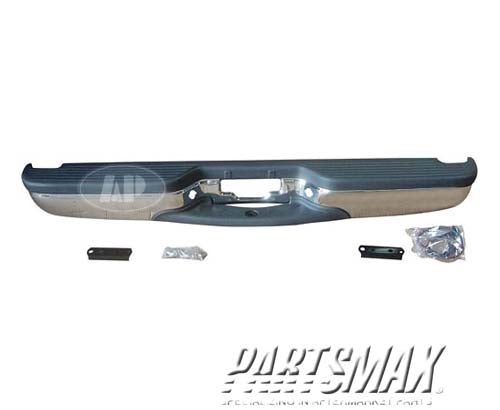 1103 | 2000-2005 FORD EXCURSION Rear bumper assembly w/o proximity sensor; bright | FO1103107|FO1103107