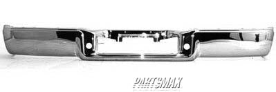 1103 | 2004-2005 FORD F-150 Rear bumper assembly Styleside; new design; w/o sensor; w/o hitch plate; bright | FO1103117|FO1103117