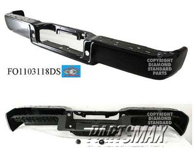 1103 | 2004-2005 FORD F-150 Rear bumper assembly Styleside; new design; w/o sensor; complete assy; w/o hitch plate; prime | FO1103118|FO1103118