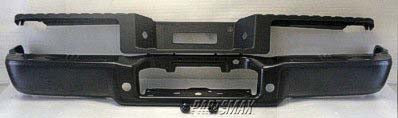 1103 | 2006-2008 FORD F-150 Rear bumper assembly STYLESIDE; w/o Rear Object Sensors; w/o Towing Pkg; prime; see notes | FO1103137|8L3Z17906DPTM-PFM