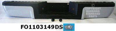 1103 | 2008-2012 FORD F-350 SUPER DUTY Rear bumper assembly w/Black Rear Pad; w/o Rear Object Sensors; w/L/Lamps; prime; see notes | FO1103149|9C3Z17906APTM-PFM