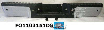 1103 | 2008-2012 FORD F-250 SUPER DUTY Rear bumper assembly w/Black Rear Pad; w/Rear Object Sensors; w/L/Lamps; prime; see notes | FO1103151|9C3Z17906CPTM-PFM