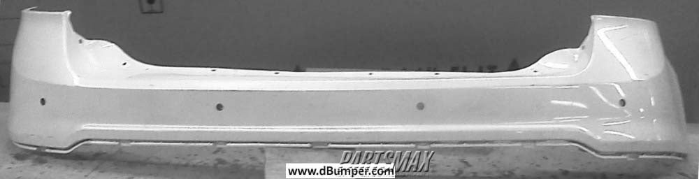 2432 | 2011-2014 FORD EDGE Rear bumper cover upper w/Rear Object Sensors; prime | FO1114101|BT4Z17810BPTM