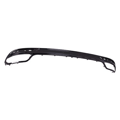 2860 | 2013-2016 FORD FUSION Rear bumper valance panel Dual Exhaust; Gloss Black | FO1195124|DS7Z17K922CA