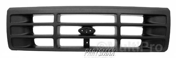 1200 | 1992-1996 FORD F-150 Grille assy all; Black | FO1200172|F6TZ8200AAA