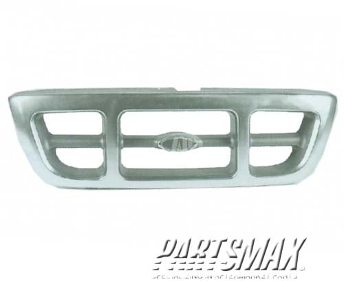 1200 | 1998-2000 FORD RANGER Grille assy 4WD; XLT; bright | FO1200341|F87Z8200KAA