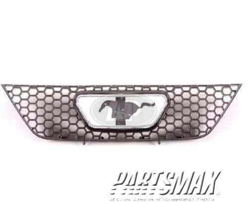 1200 | 1999-2004 FORD MUSTANG Grille assy GT; w/o Bullitt edition; matte-black w/bright frame | FO1200357|XR3Z8200AA