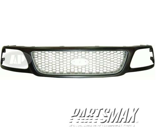 1200 | 1999-2003 FORD F-150 Grille assy XL|XLT|LARIAT; w/o STX Edition; Honeycomb; PTM | FO1200370|3L3Z8200BA