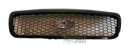 1200 | 2001-2002 FORD CROWN VICTORIA Grille assy w/Police package; matte black | FO1200388|6W7Z8200AA