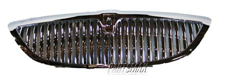 1200 | 2003-2011 LINCOLN TOWN CAR Grille assy except Limited Edition; bright | FO1200403|6W1Z8200AA