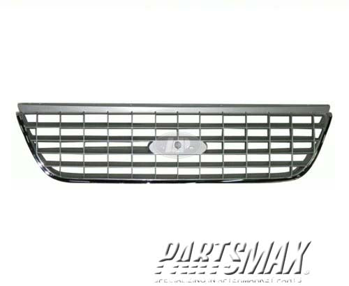 1200 | 2002-2002 FORD EXPLORER Grille assy Eddie Bauer/Limited; bright & nickel colored | FO1200408|1L2Z8200AAA