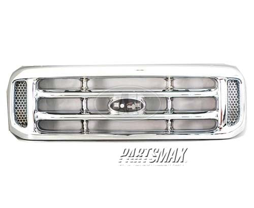 1200 | 1999-2004 FORD F-250 SUPER DUTY Grille assy all chrome | FO1200417|FO1200417