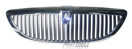 860 | 2003-2007 LINCOLN TOWN CAR Grille assy w/Limited Edition; dark gray & bright | FO1200447|3W1Z8200BA