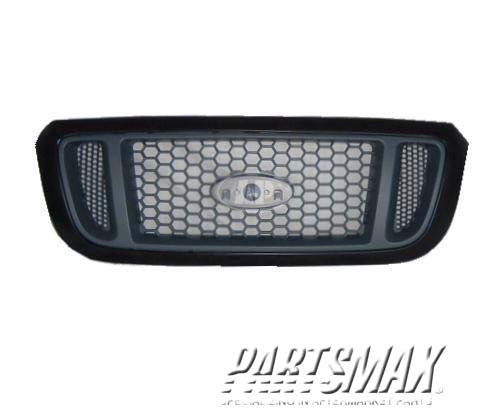 1200 | 2004-2005 FORD RANGER Grille assy black; code UA; argent mesh | FO1200460|4L5Z8200DAF