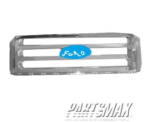 860 | 2007-2009 FORD EXPEDITION Grille assy XLT/Eddie Bauer; Chrome | FO1200494|7L1Z8200BA