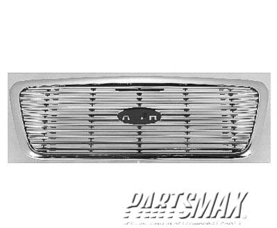 1200 | 2007-2008 FORD F-150 Grille assy LARIAT; w/Chrome Pkg; LIMITED (08) | FO1200502|7L3Z8200BA