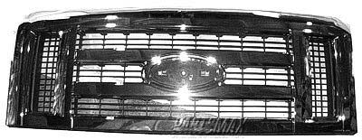 1200 | 2008-2014 FORD E-350 SUPER DUTY Grille assy Chrome | FO1200507|9C2Z8200AA