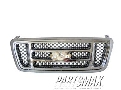 1200 | 2007-2008 FORD F-150 Grille assy XLT; w/Chrome Pkg | FO1200519|7L3Z8200D