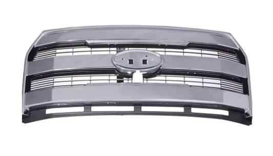 1200 | 2015-2017 FORD F-150 Grille assy CREW CAB|EXTENDED CAB; w/Front View Camera; Chrome Surround/Mesh Insert | FO1200608|FL3Z8200PA