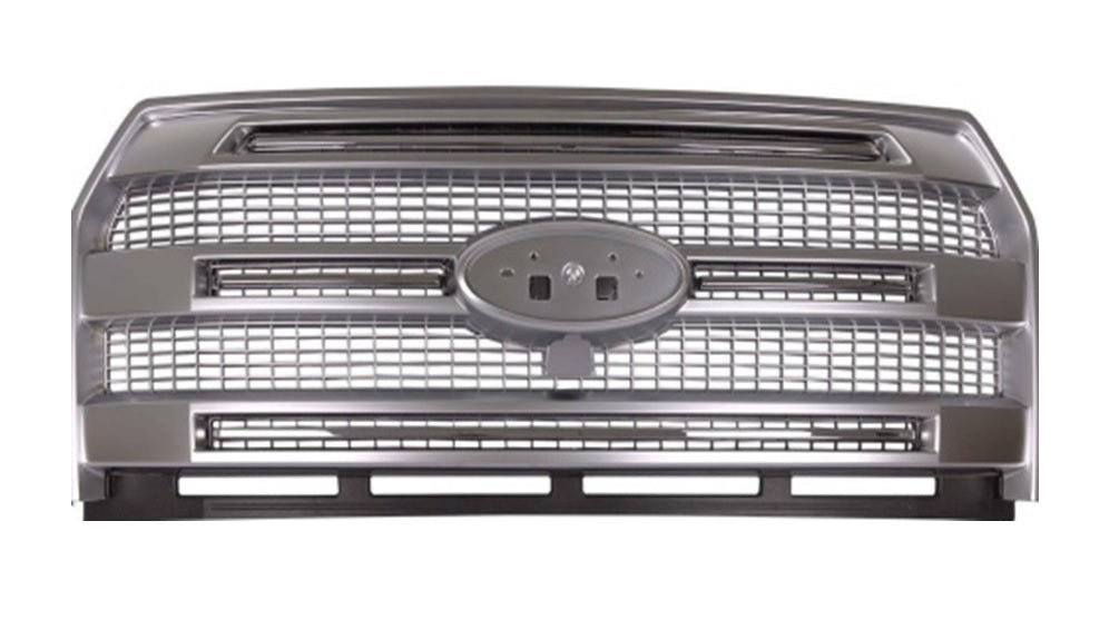 860 | 2015-2017 FORD F-150 Grille assy CREW CAB|EXTENDED CAB; w/Front View Camera; Luxurious Chrome | FO1200612|FL3Z8200UA