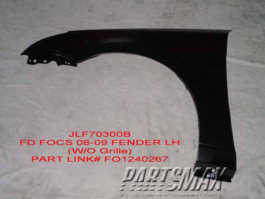1240 | 2008-2011 FORD FOCUS LT Front fender assy w/o grille | FO1240267|8S4Z16006A